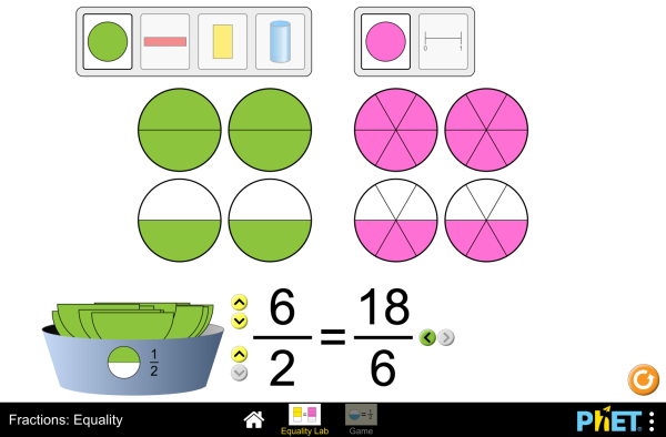 Fractions: Equality Screenshot