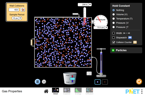 Gas Properties Screenshot