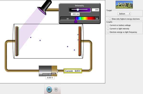 Photoelectric Effect Screenshot